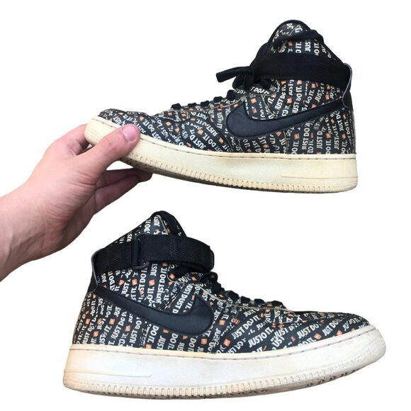 2018 Nike Air Force 1 High Just Do it Size 8 - Picture 7 of 10